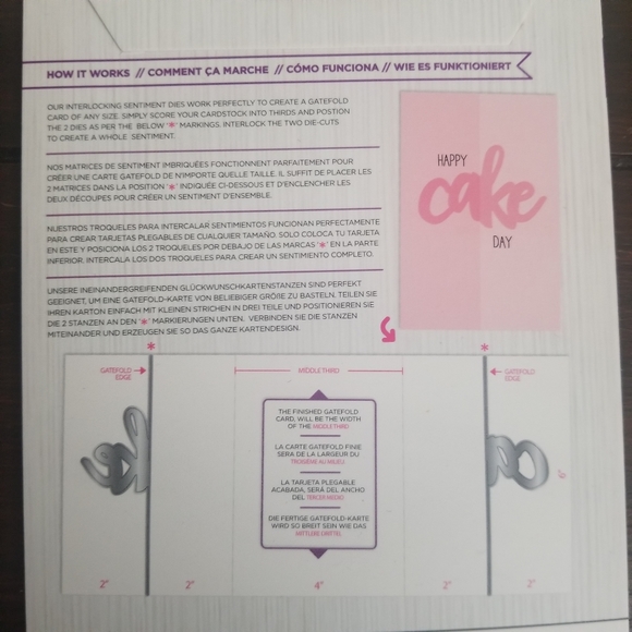 Crafter's Companion "Cake" Stamp & GatefoldDie Set - Picture 2 of 2